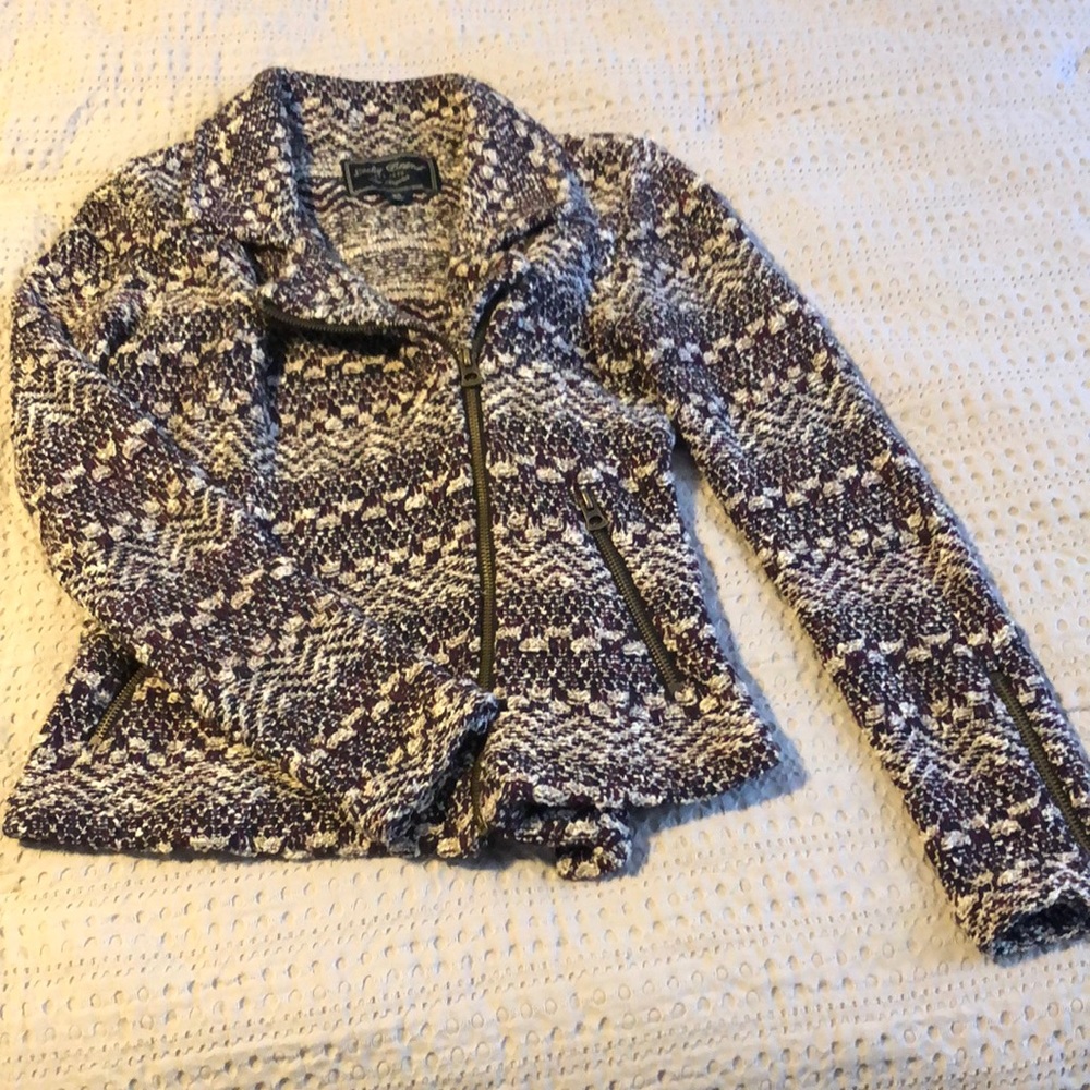 Lucky Brand Tweed Moto Jacket